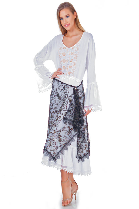 Rochie vascoza cu fota tull freeshipping - Liza Panait Online Boutique